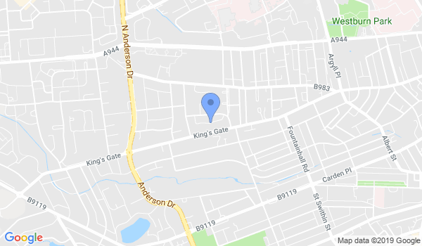 Aberdeen Bushido Karate Club location Map