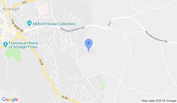 Armagh Ju Jitsu Club location Map
