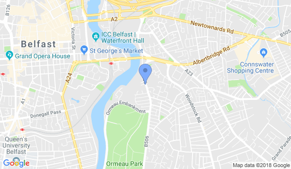 Belfast Aikido location Map