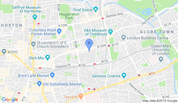 Bethnal Green Ki Aikido Club location Map