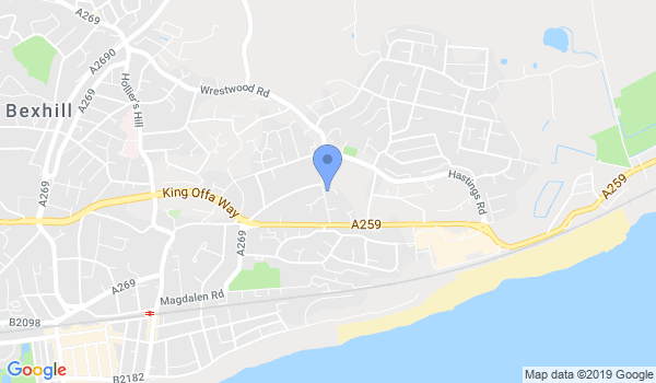 Bexhill Wing Chun location Map
