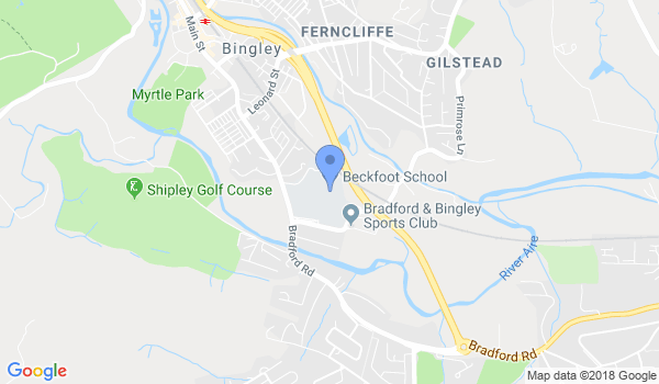 Bingley and Keighley Aikido Clubs location Map