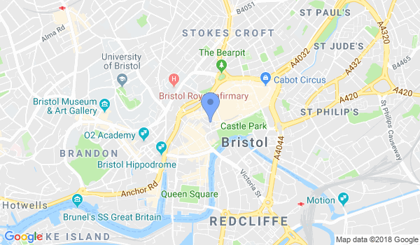 City of Bristol Shorinji Kempo Dojo location Map