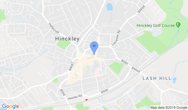 Bujinkan Central England (Hinckley) location Map