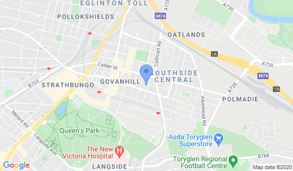 Bujinkan Kage Dojo Glasgow location Map