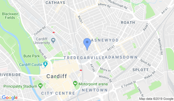 Cardiff United Sport Karate Organisation location Map