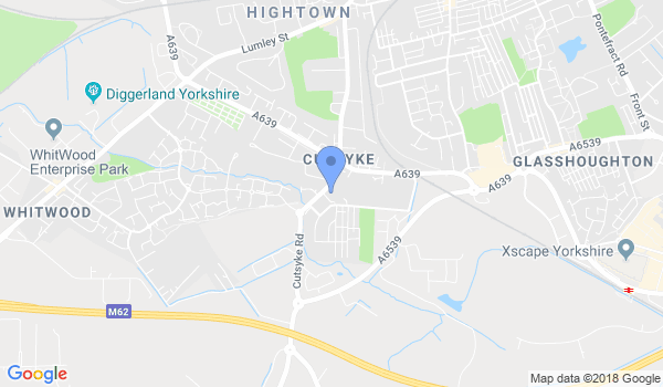 Chuldow martial arts academy Castleford  location Map