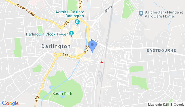 Darlington Bujinkan location Map