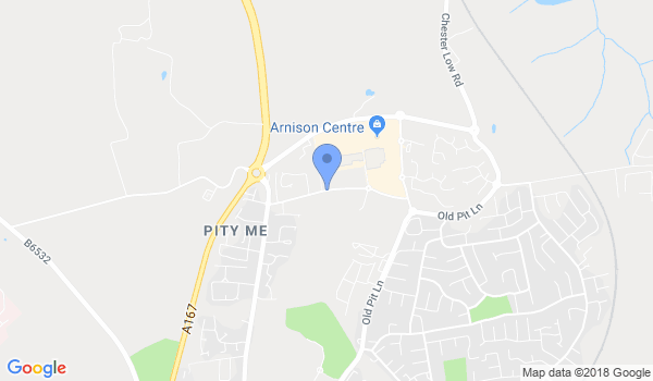 Durham Karate Academy location Map