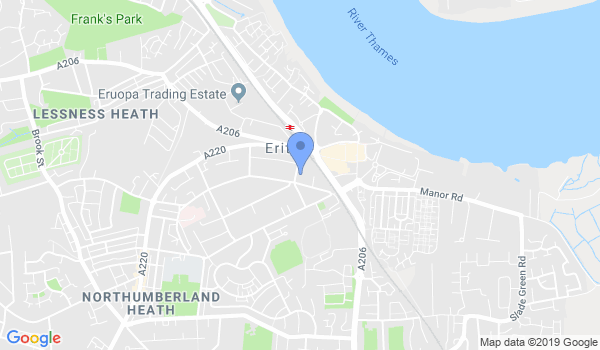 Erith T A GB Tae Kwon Do location Map