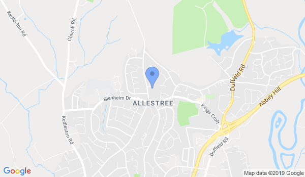 GKR Karate Allestree location Map