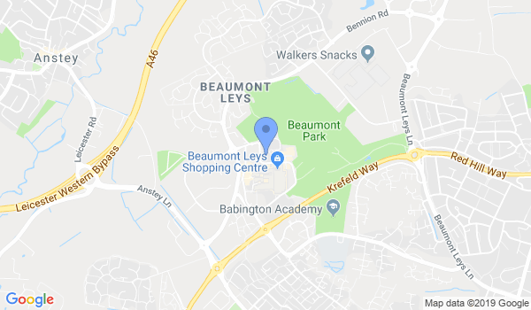 GKR Karate - Beaumont Leys location Map