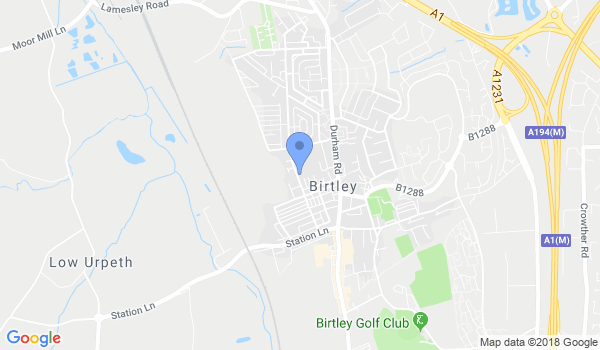 GKR Karate Birtley location Map