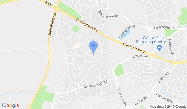 GKR Karate Corby Beanfield Avenue location Map