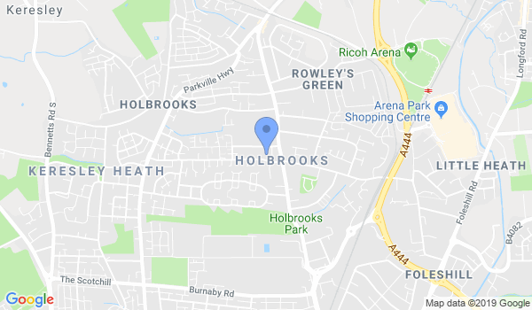 GKR Karate - Holbrooks location Map