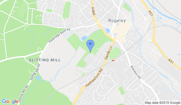 GKR Karate Rugeley location Map