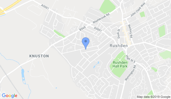 GKR Karate Rushden Midland location Map