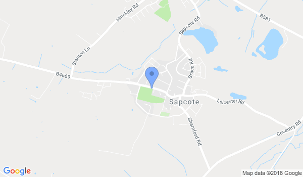 GKR Karate - Sapcote location Map