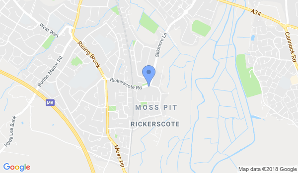GKR Karate - Stafford Rickerscote Road location Map