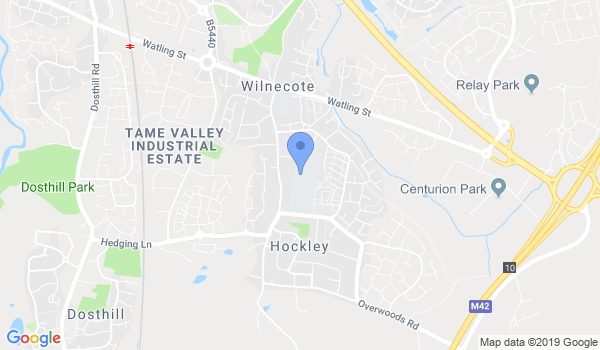 Martial Arts Midlands location Map