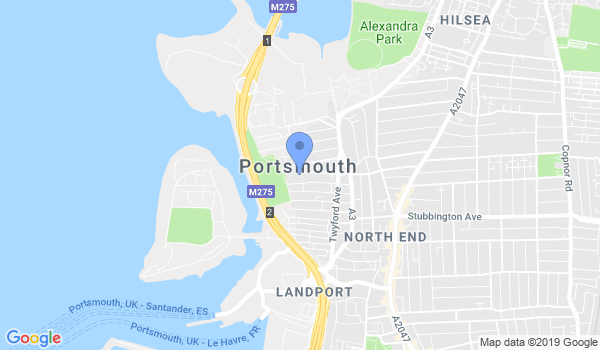 JKA Portsmouth Shotokan Karate location Map