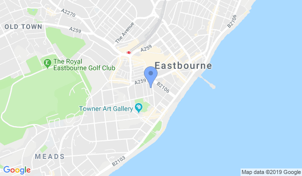 Kicks Eastbourne location Map