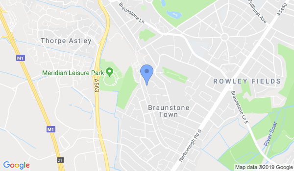Leicester & Loughborough Shotokan Karate location Map