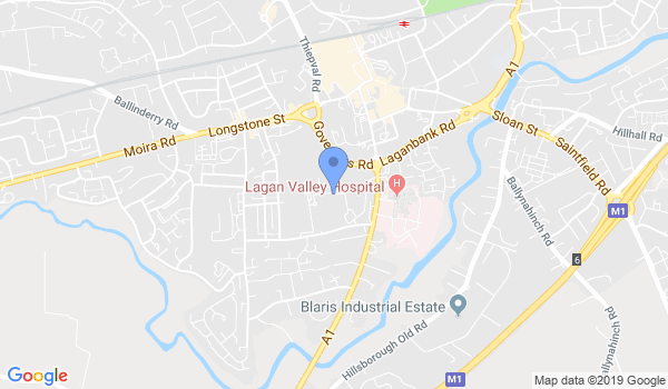 Lisburn Taekwondo Club location Map