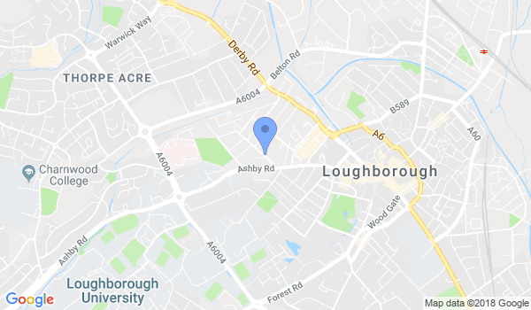 Loughborough ST Peters Tetsudo Club location Map