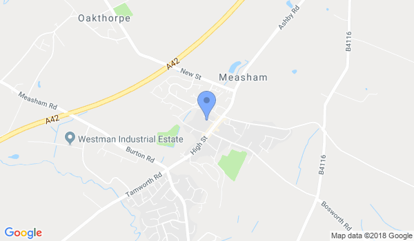 Measham Karate Club location Map