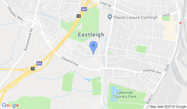 Mushin Jujitsu Association - Eastleigh dojo location Map
