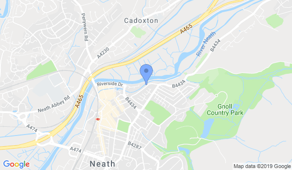 Neath Valley Martial Arts location Map