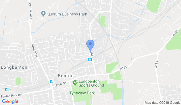 Newcastle Martial Arts location Map