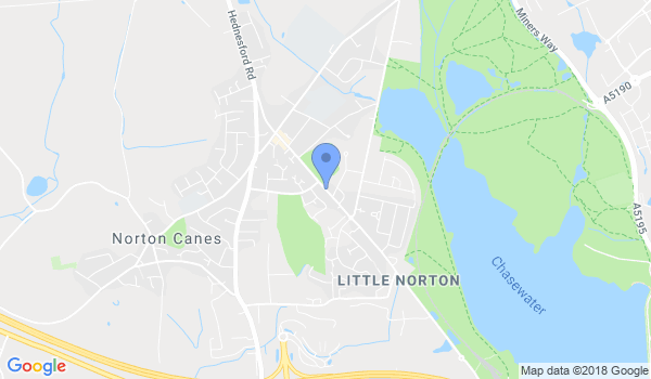 Norton Canes Judo Club location Map