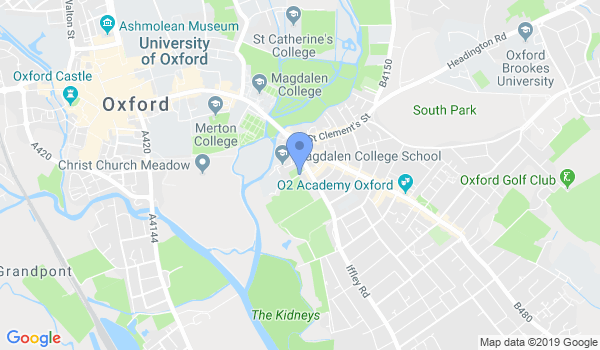 Oxford Judo location Map