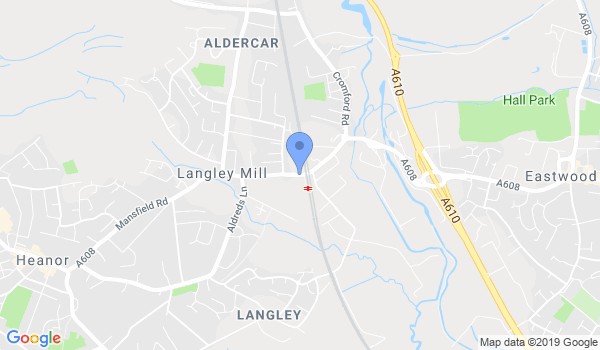 Paragon Kickboxing Langley Mill location Map