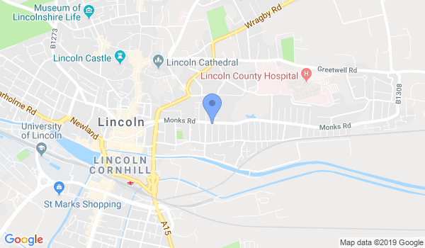 Lincoln Aikido Club location Map