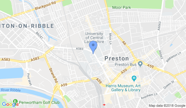 Preston Jiu Jitsu location Map