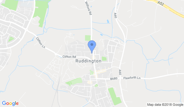 Ruddington Shotokan Karate Club location Map