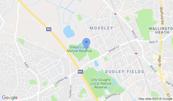 Staffordshire Wing Chun Kuen location Map