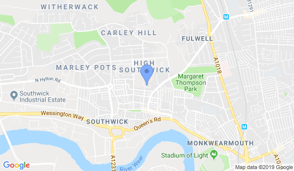 Sunderland Tae Kwon-Do location Map