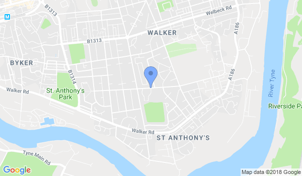 Tyne Taekwondo (Walker, Newcastle) location Map