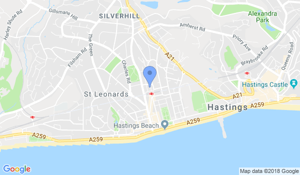 Tai Chi Hastings location Map