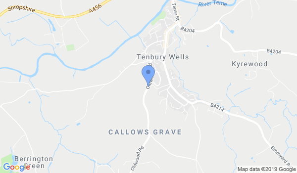 Tenbury Dojo location Map