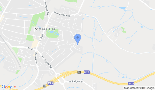 Potters Bar Karate Club location Map