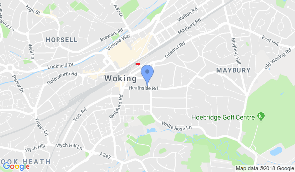 Woking PSD Martial Arts location Map