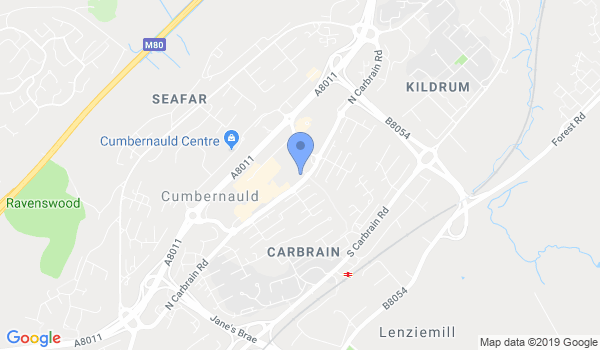 XS Taekwondo Cumbernauld location Map