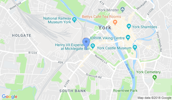 York Karate Jutsu location Map