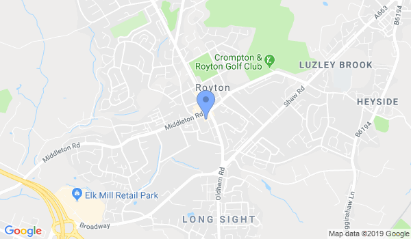 Oldham White Tiger Jujitsu location Map