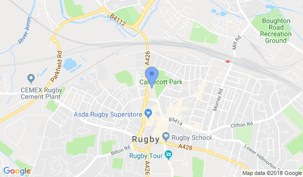 Wing Chun Kung Fu Rugby location Map